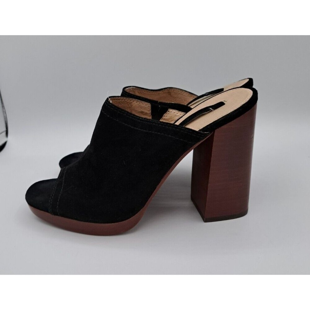 Frye Karissa Mule Black & Brown Heels 70141 Size Women's 7.5M